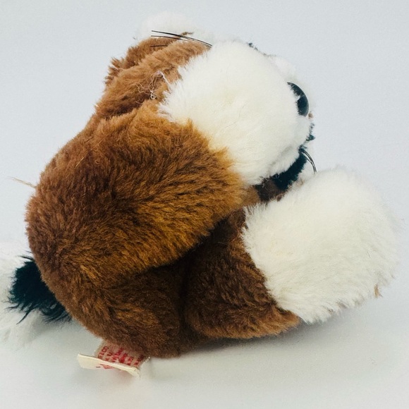 Russ Berrie &Co Reggie Brown RACCOON Small Mini Plush Stuffed Animal 5” VTG - Picture 3 of 8
